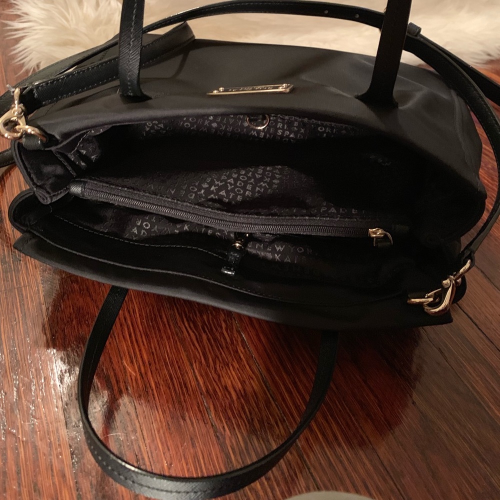 Kate Spade ♣️ Nylon Black Crossbody & Wallet - Picture 3 of 8